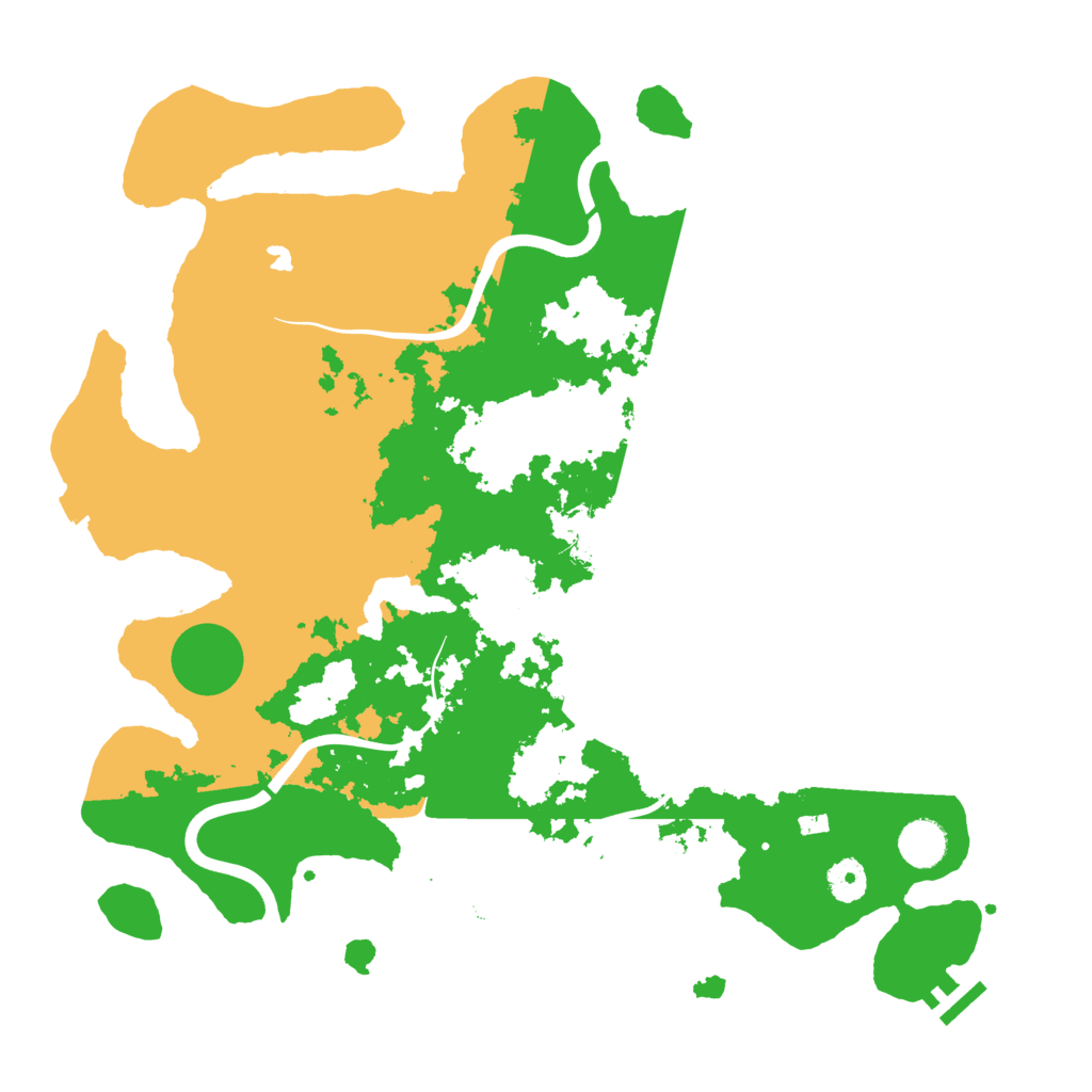 Biome Rust Map: Procedural Map, Size: 4000, Seed: 72238