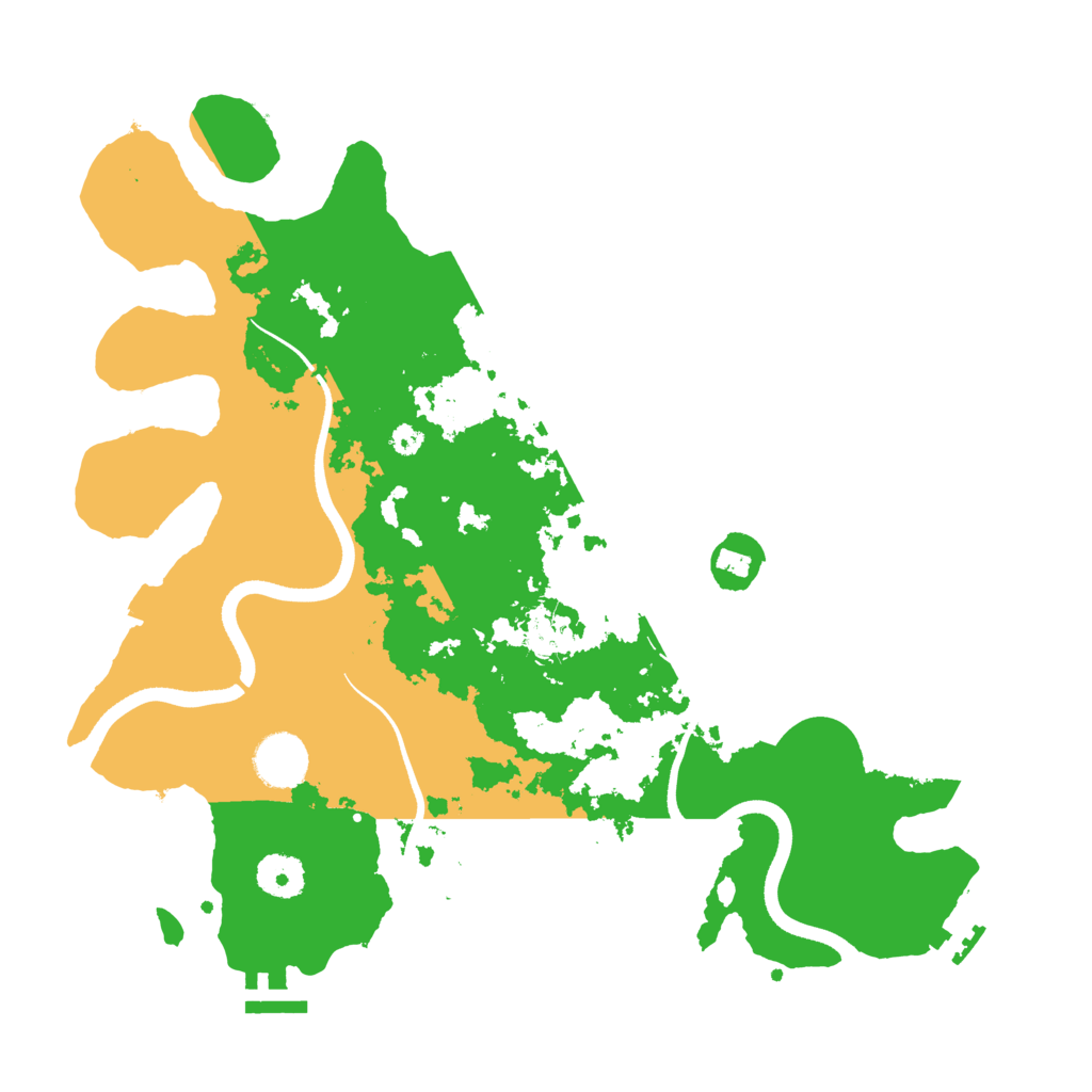 Biome Rust Map: Procedural Map, Size: 3550, Seed: 585740