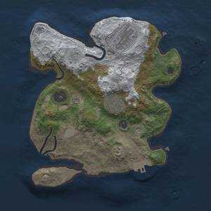 Thumbnail Rust Map: Procedural Map, Size: 2500, Seed: 11, 8 Monuments