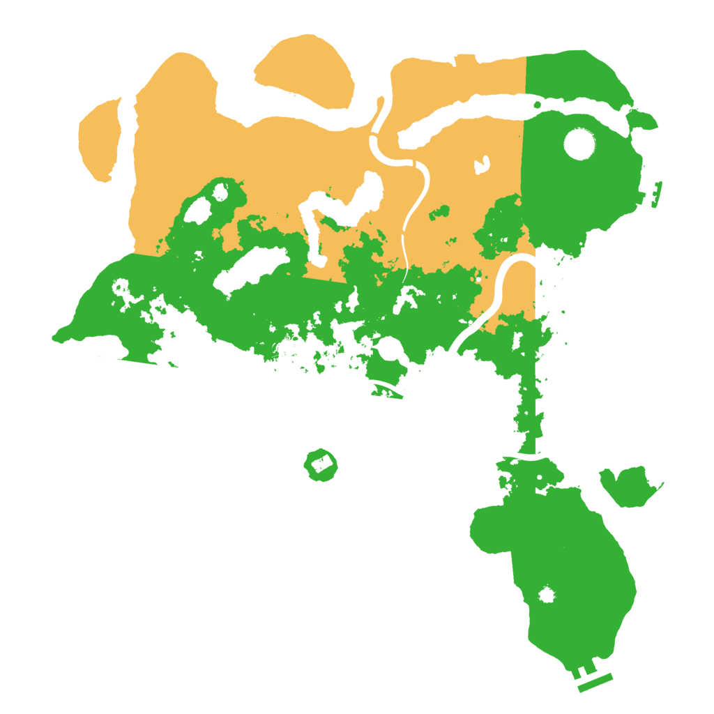 Biome Rust Map: Procedural Map, Size: 4000, Seed: 492800