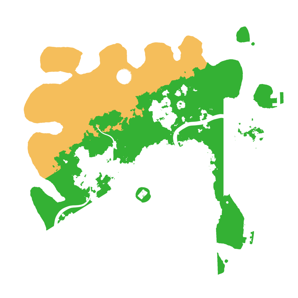 Biome Rust Map: Procedural Map, Size: 3500, Seed: 702380609