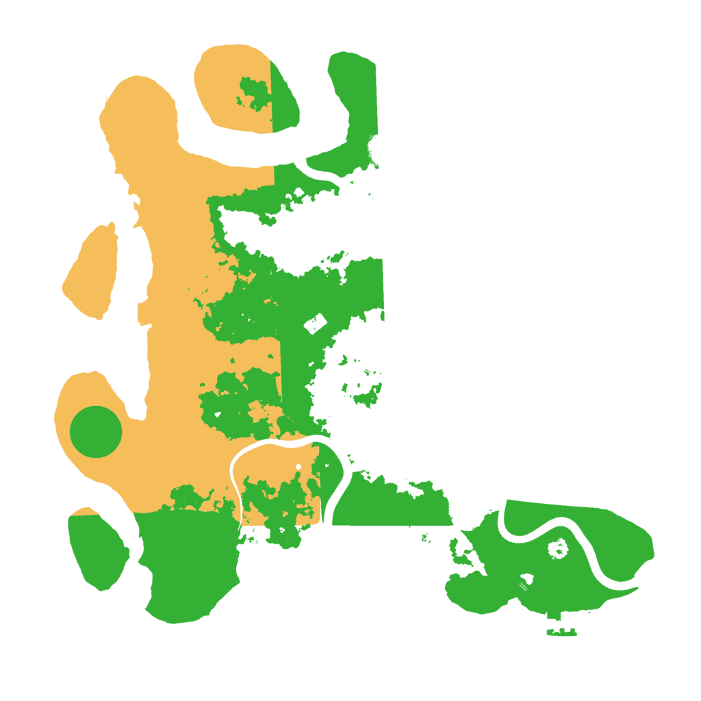 Biome Rust Map: Procedural Map, Size: 3550, Seed: 805344
