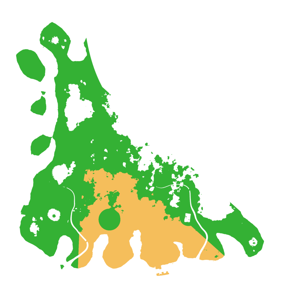 Biome Rust Map: Procedural Map, Size: 3550, Seed: 885300