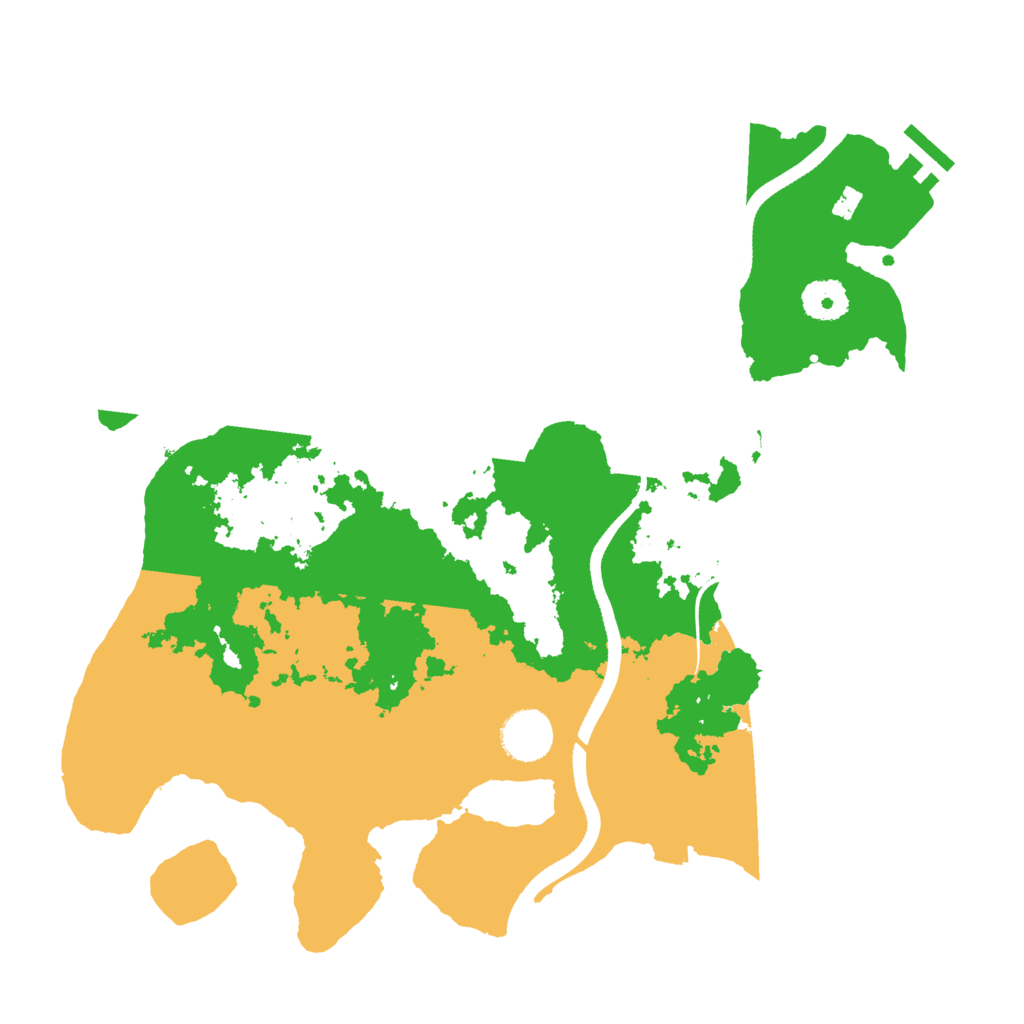 Biome Rust Map: Procedural Map, Size: 3500, Seed: 121212