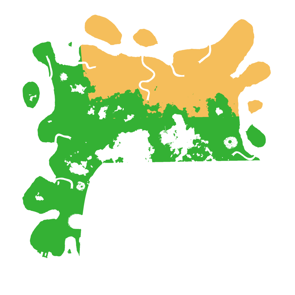 Biome Rust Map: Procedural Map, Size: 3500, Seed: 6699552