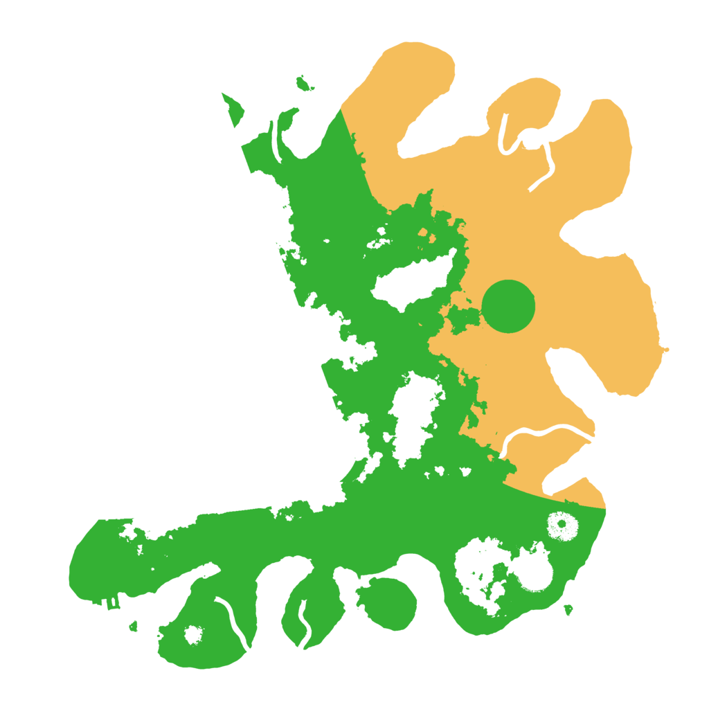 Biome Rust Map: Procedural Map, Size: 3500, Seed: 829518