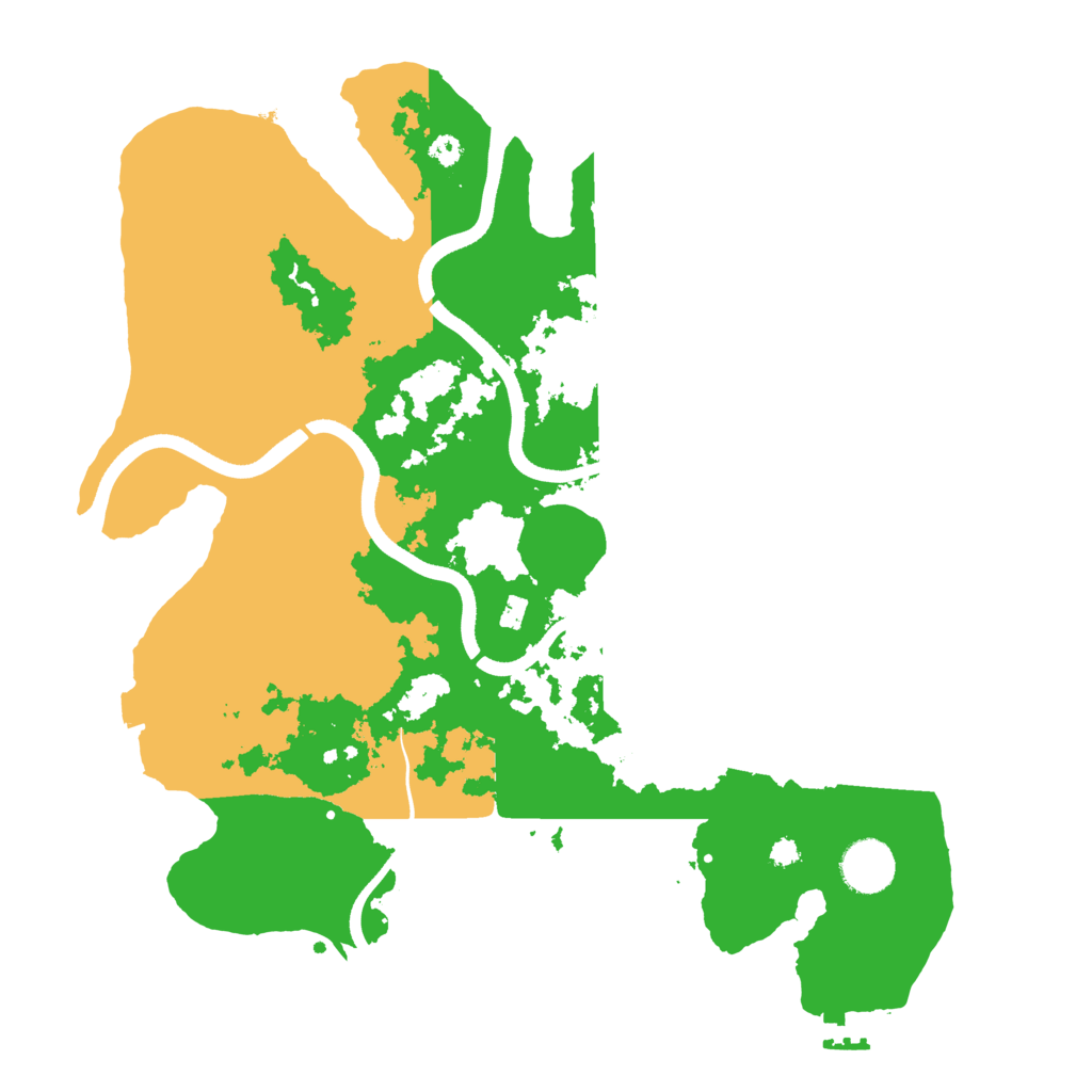 Biome Rust Map: Procedural Map, Size: 3550, Seed: 868652