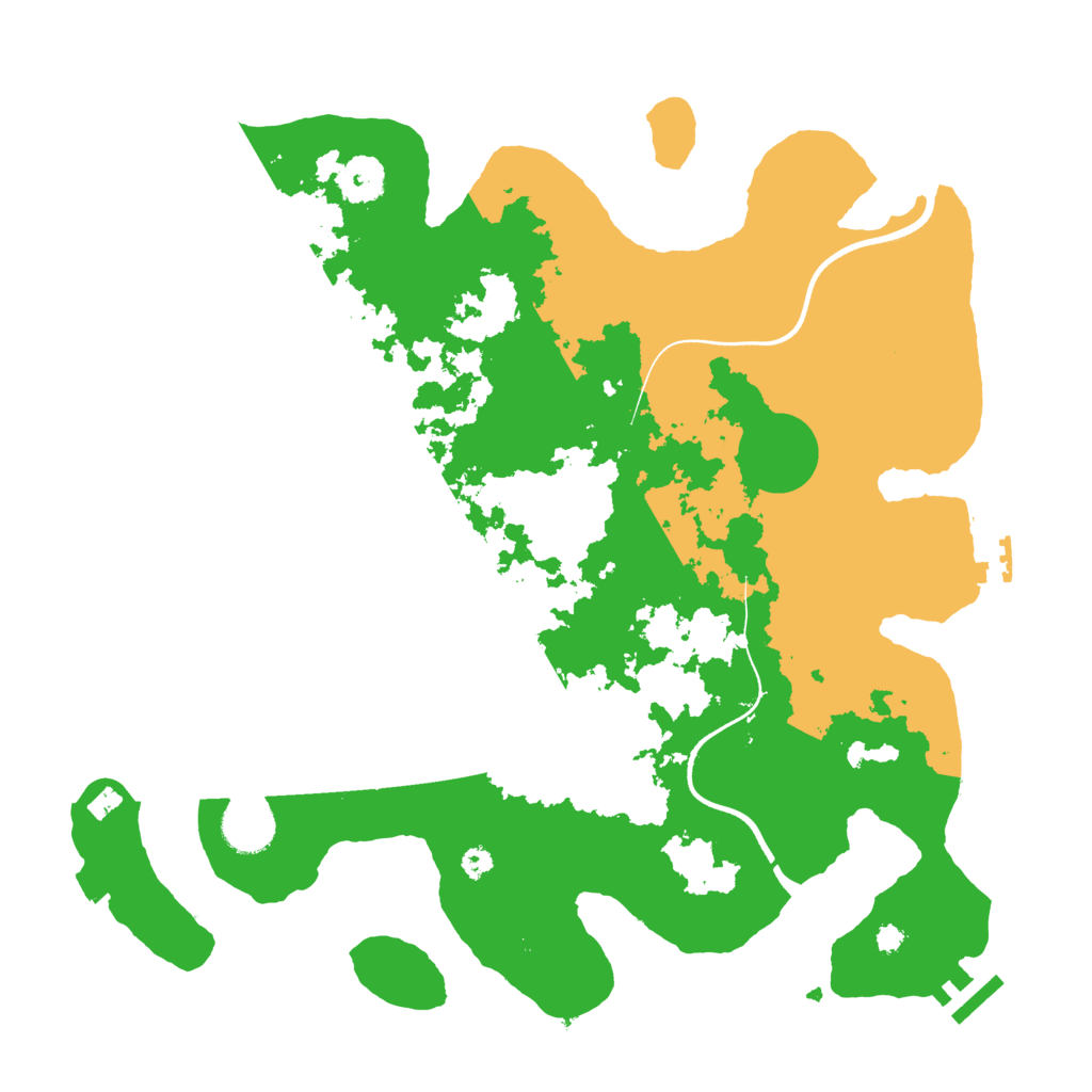 Biome Rust Map: Procedural Map, Size: 3600, Seed: 726457017