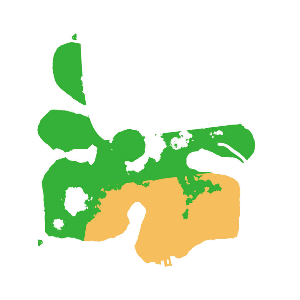 Biome Rust Map: Procedural Map, Size: 2500, Seed: 3381098