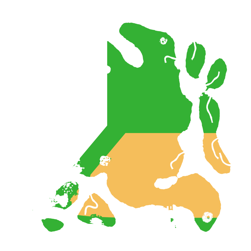 Biome Rust Map: Procedural Map, Size: 3550, Seed: 305205