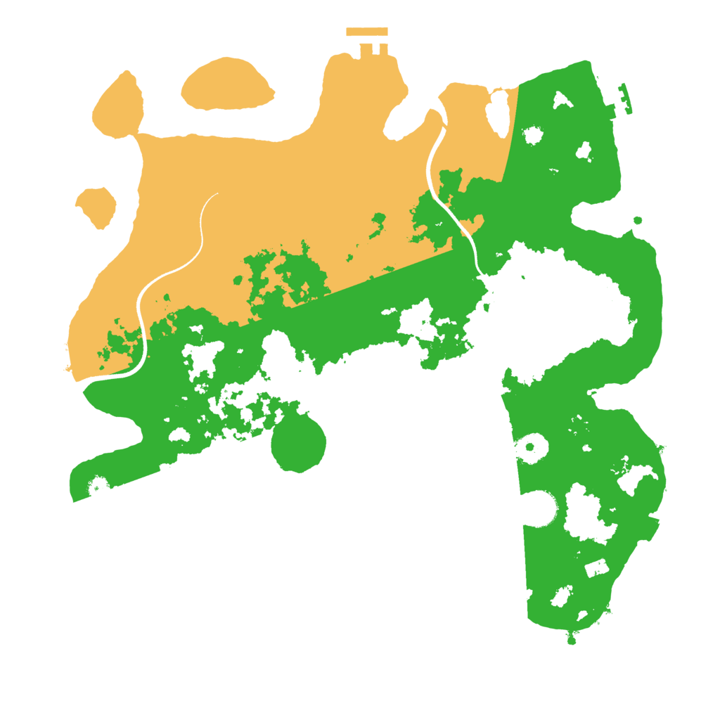 Biome Rust Map: Procedural Map, Size: 3500, Seed: 116243966