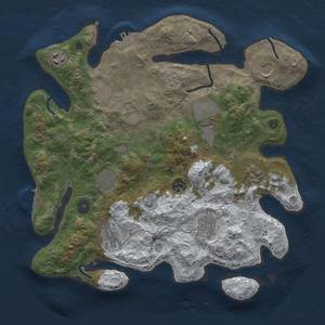 Thumbnail Rust Map: Procedural Map, Size: 3500, Seed: 178, 19 Monuments