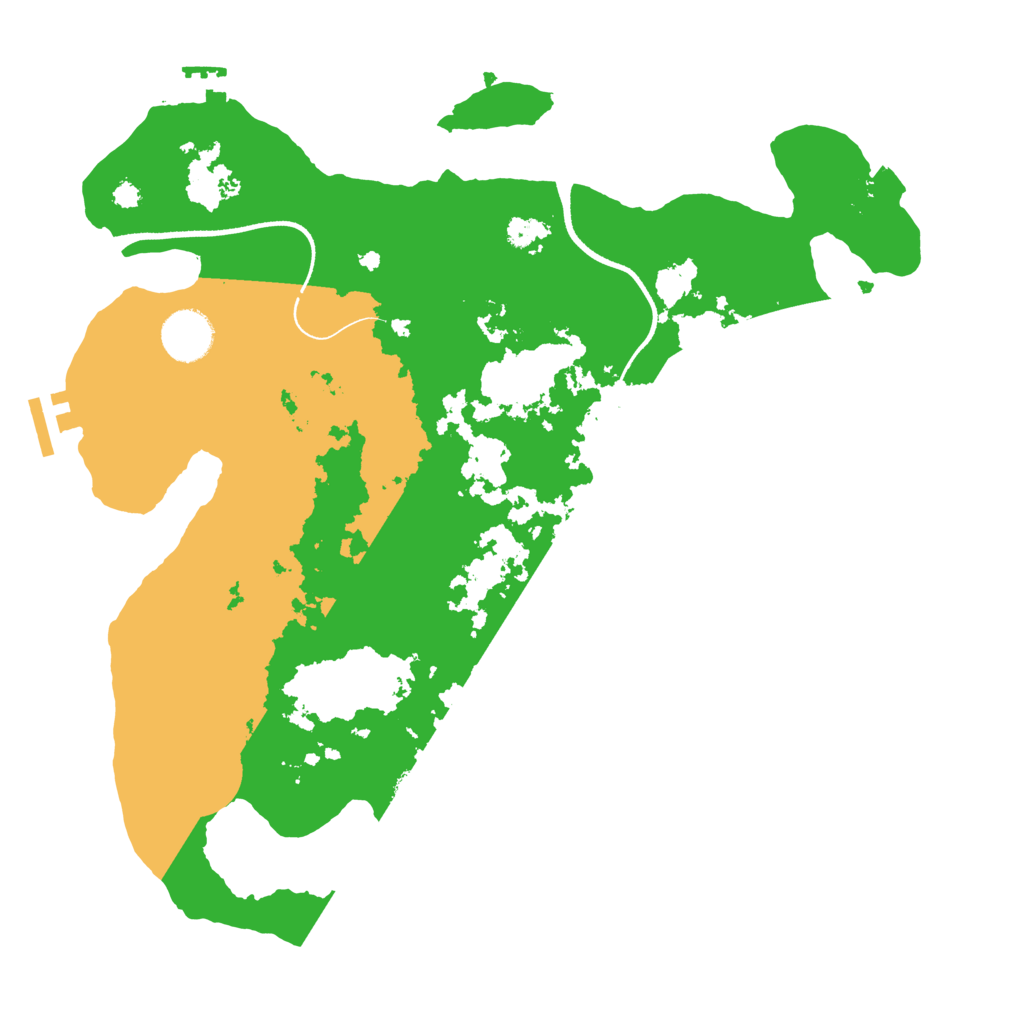 Biome Rust Map: Procedural Map, Size: 3500, Seed: 83726382