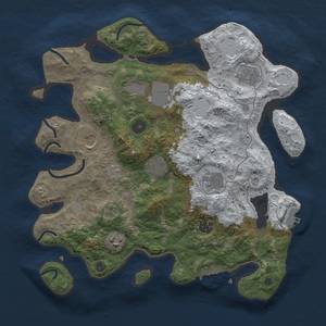 Thumbnail Rust Map: Procedural Map, Size: 3500, Seed: 102, 17 Monuments