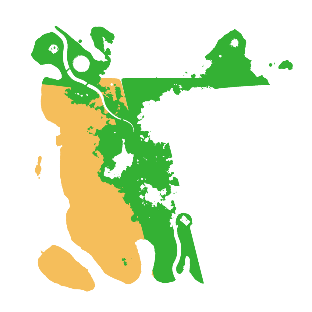 Biome Rust Map: Procedural Map, Size: 3500, Seed: 2068793409