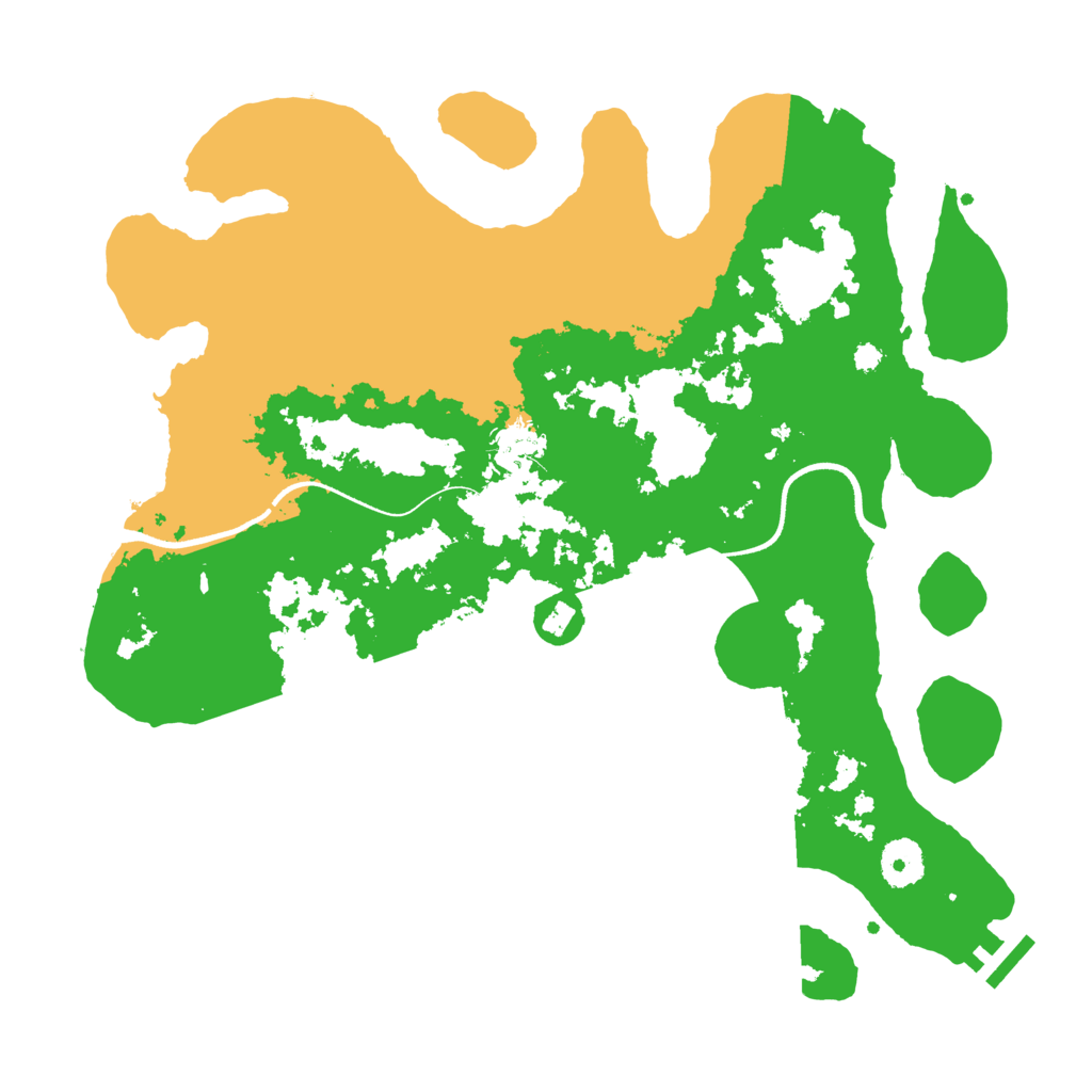 Biome Rust Map: Procedural Map, Size: 3550, Seed: 333313