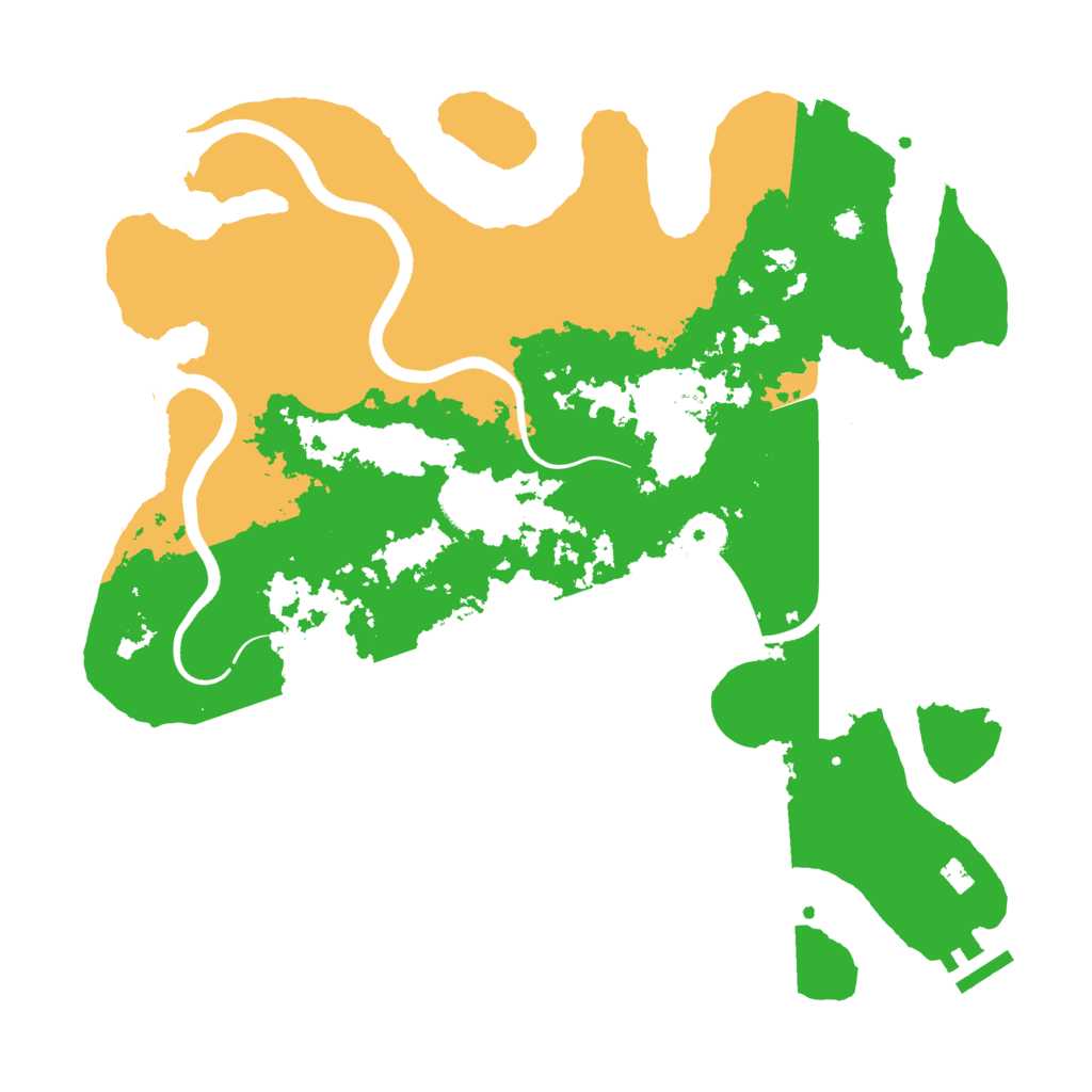 Biome Rust Map: Procedural Map, Size: 3550, Seed: 333313