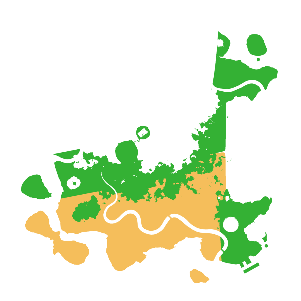 Biome Rust Map: Procedural Map, Size: 3550, Seed: 133211