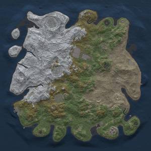 Thumbnail Rust Map: Procedural Map, Size: 4000, Seed: 1897282785, 16 Monuments