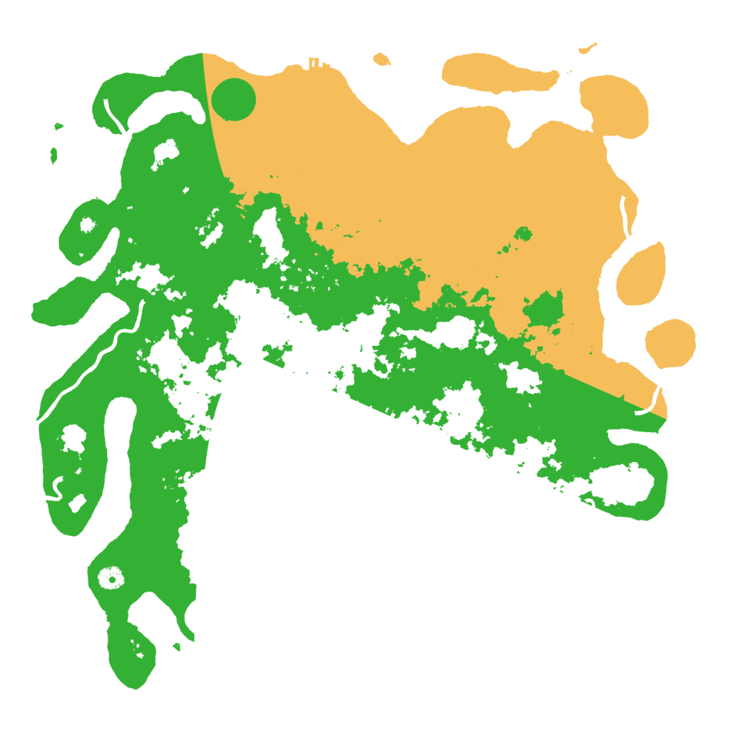 Biome Rust Map: Procedural Map, Size: 4500, Seed: 2053