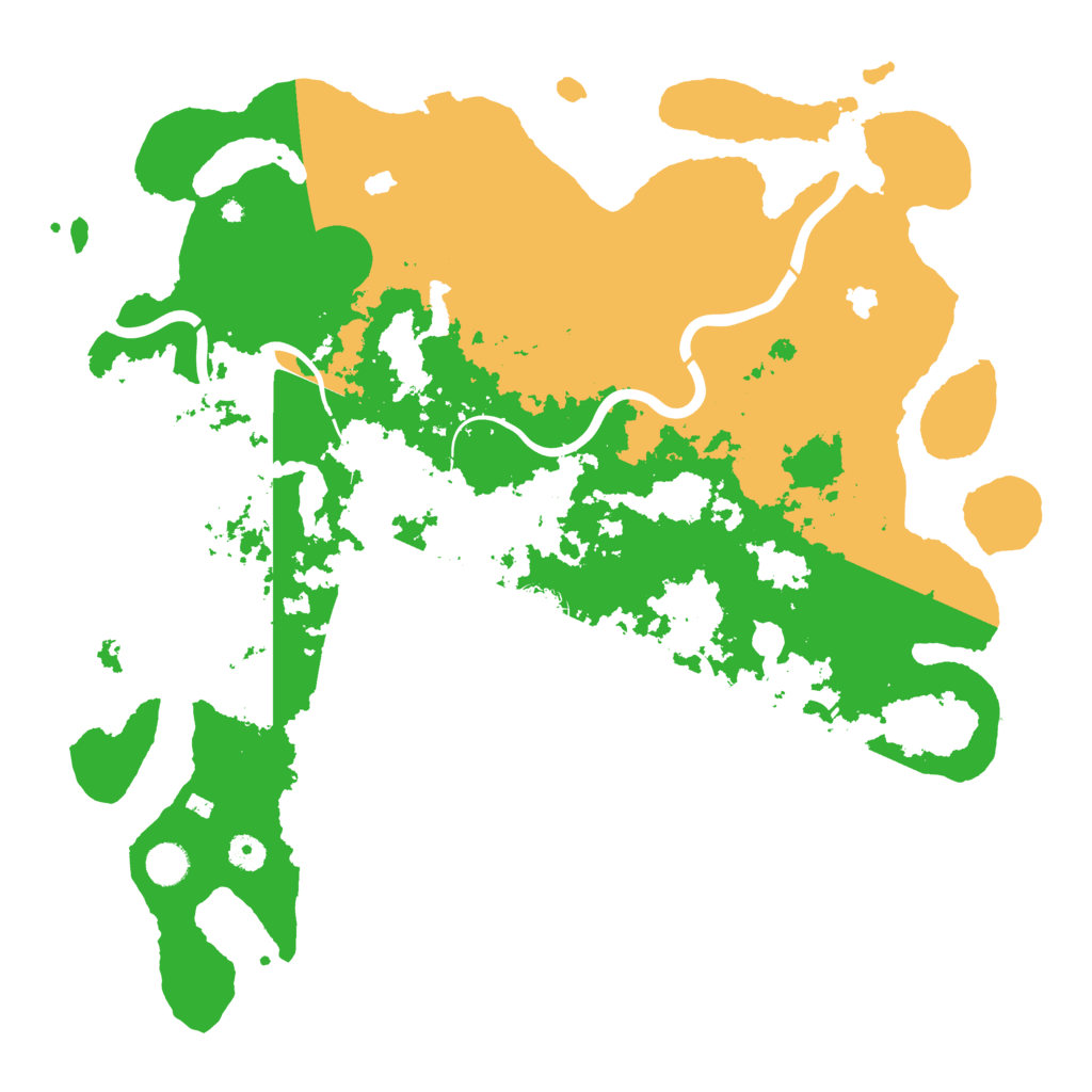 Biome Rust Map: Procedural Map, Size: 4500, Seed: 2053