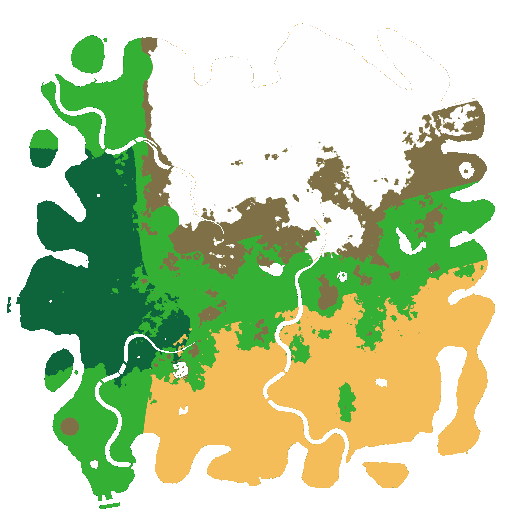 Biome Rust Map: Procedural Map, Size: 5000, Seed: 1