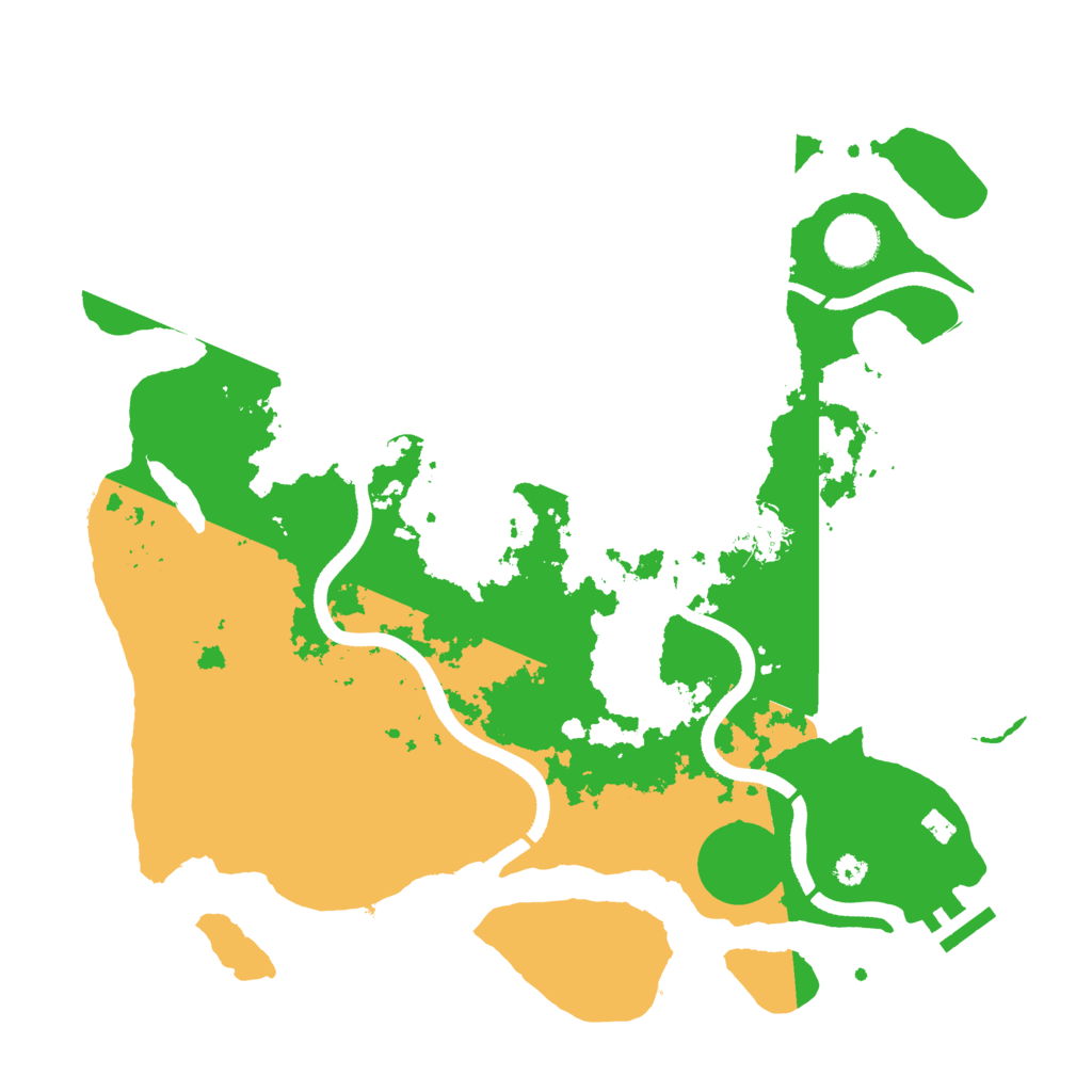 Biome Rust Map: Procedural Map, Size: 3550, Seed: 260810