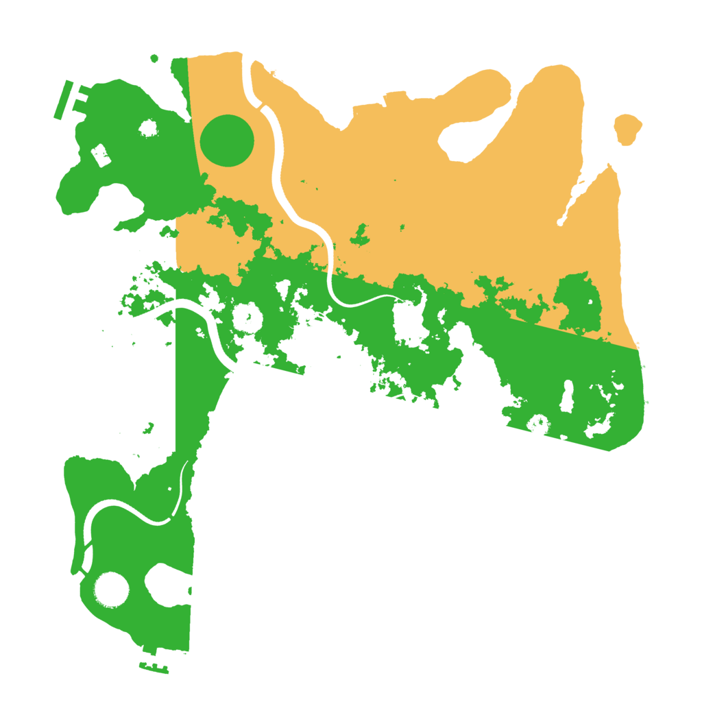 Biome Rust Map: Procedural Map, Size: 3550, Seed: 169574