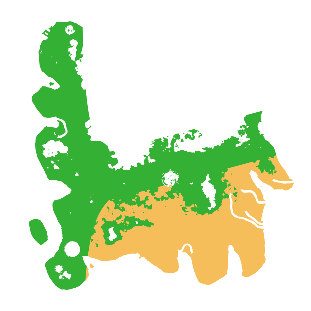 Biome Rust Map: Procedural Map, Size: 3550, Seed: 394195