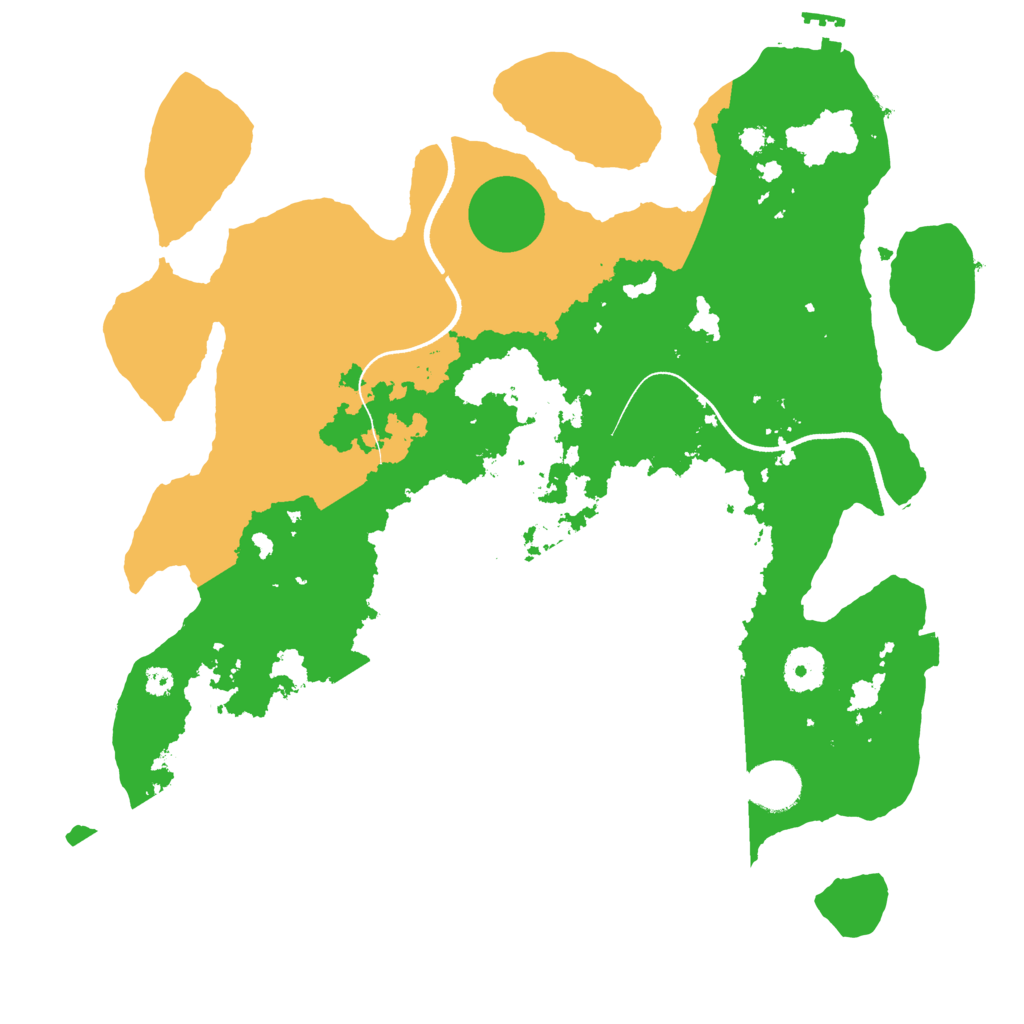 Biome Rust Map: Procedural Map, Size: 3550, Seed: 724255