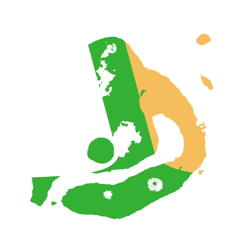 Biome Rust Map: Procedural Map, Size: 2500, Seed: 74314276