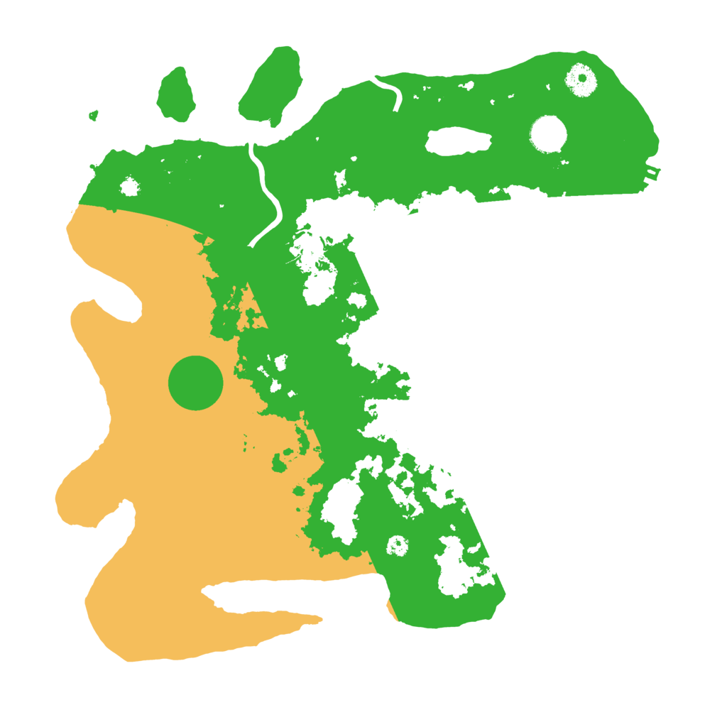 Biome Rust Map: Procedural Map, Size: 3500, Seed: 838707221
