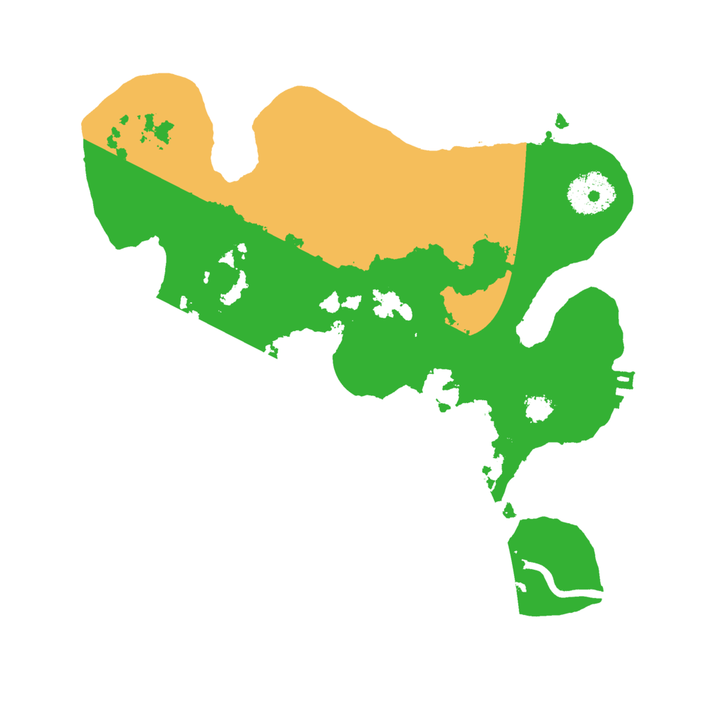 Biome Rust Map: Procedural Map, Size: 2500, Seed: 80279608