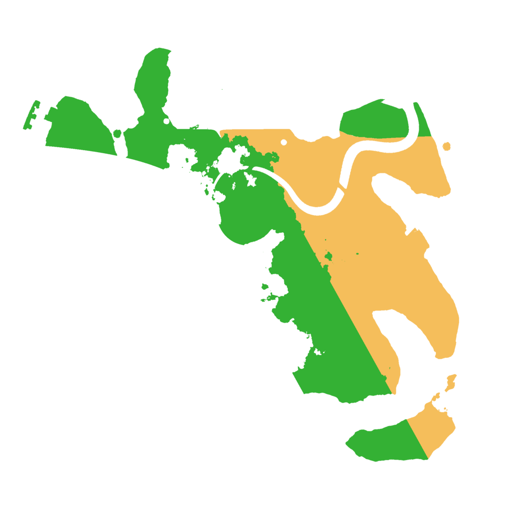 Biome Rust Map: Procedural Map, Size: 2500, Seed: 8770