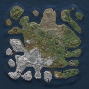 Thumbnail Rust Map: Procedural Map, Size: 4000, Seed: 165, 15 Monuments