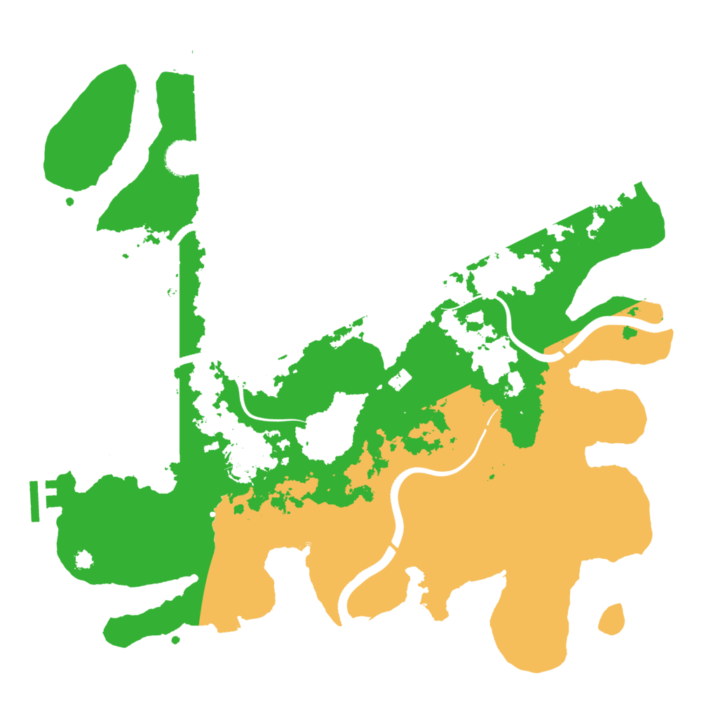 Biome Rust Map: Procedural Map, Size: 3550, Seed: 800591