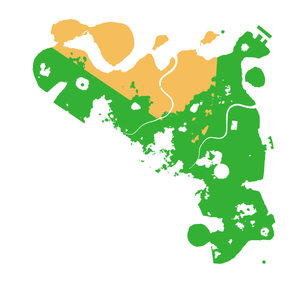 Biome Rust Map: Procedural Map, Size: 3500, Seed: 440747371