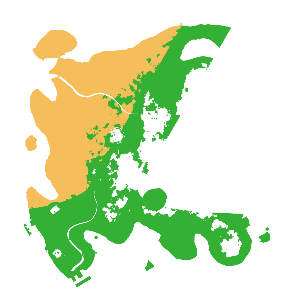 Biome Rust Map: Procedural Map, Size: 3500, Seed: 456