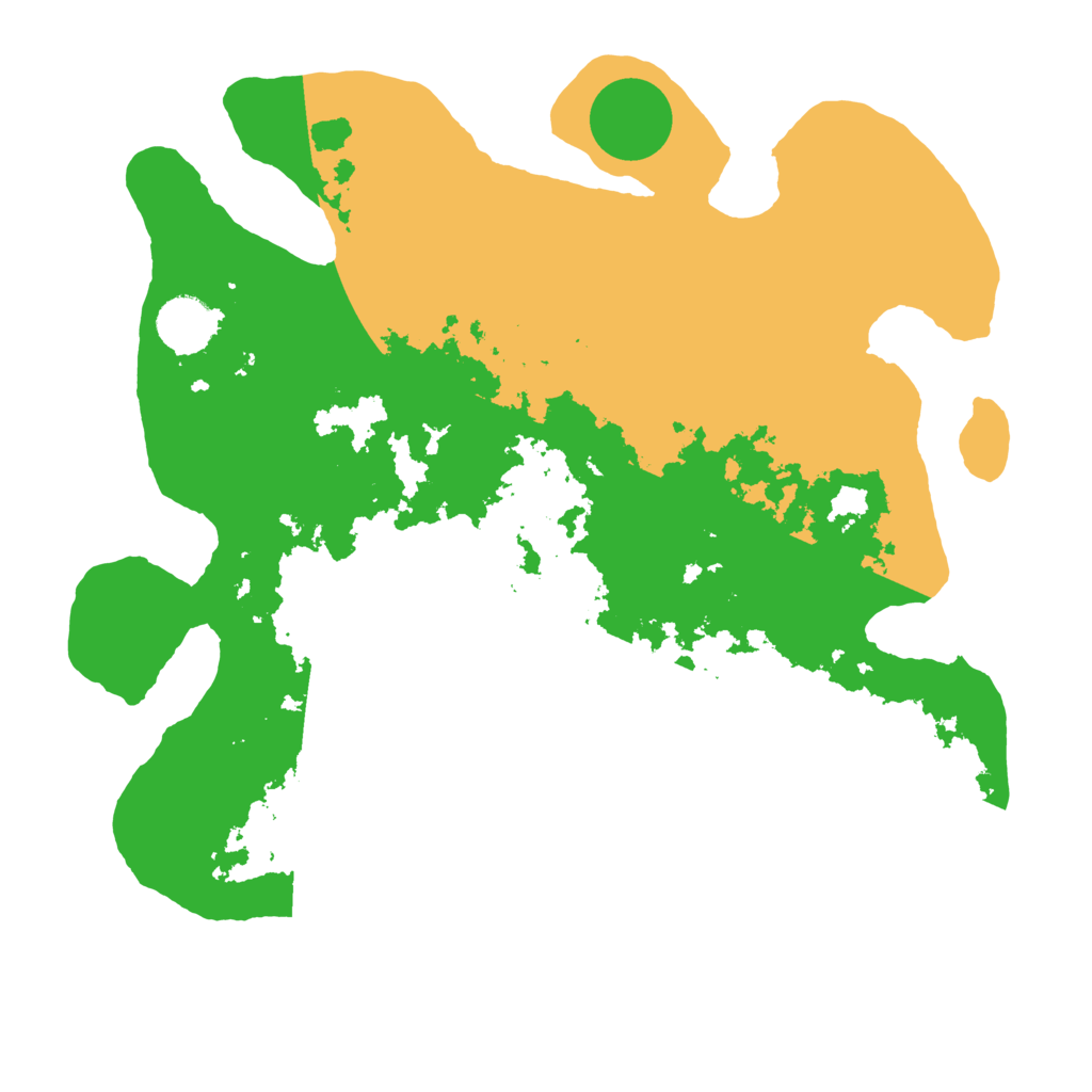 Biome Rust Map: Barren, Size: 3500, Seed: 1265655659