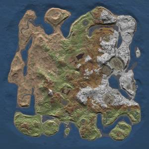 Thumbnail Rust Map: Procedural Map, Size: 4000, Seed: 29, 13 Monuments