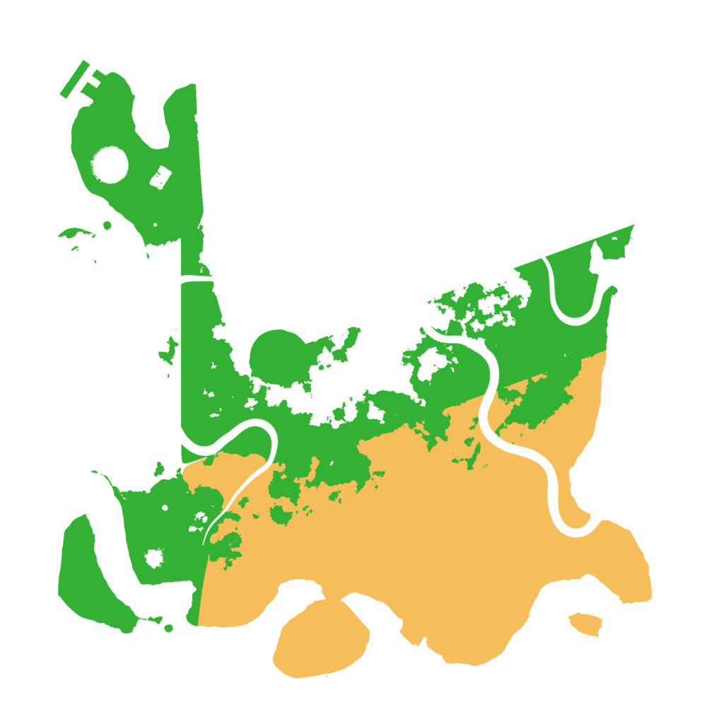 Biome Rust Map: Procedural Map, Size: 3500, Seed: 66773350