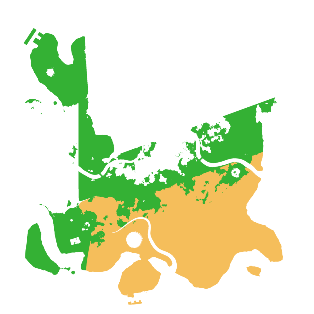 Biome Rust Map: Procedural Map, Size: 3500, Seed: 66773350
