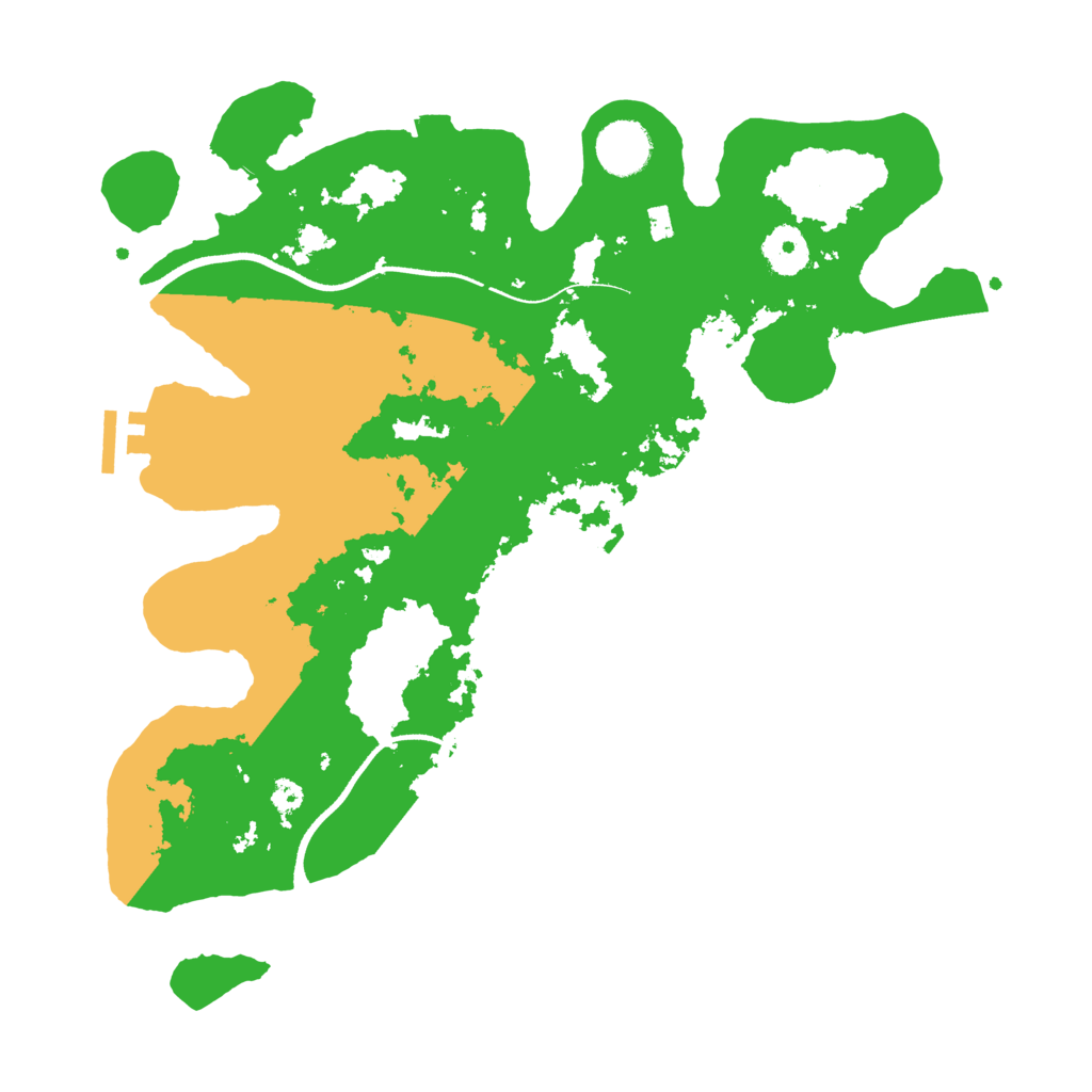 Biome Rust Map: Procedural Map, Size: 3500, Seed: 13149651