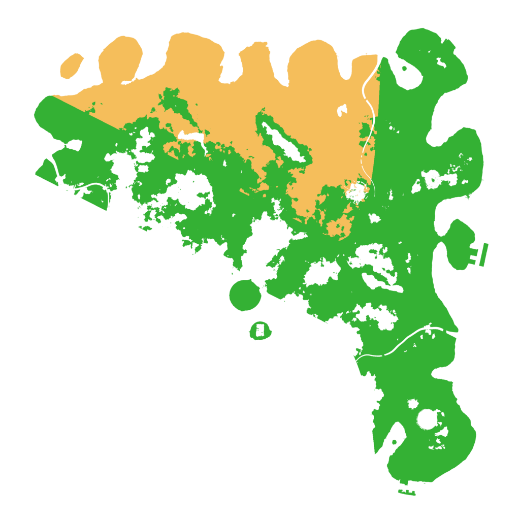 Biome Rust Map: Procedural Map, Size: 4500, Seed: 3