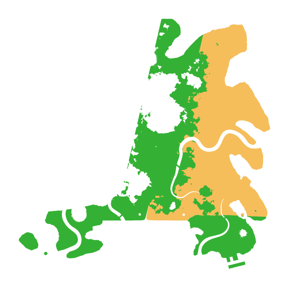Biome Rust Map: Procedural Map, Size: 3500, Seed: 331902468