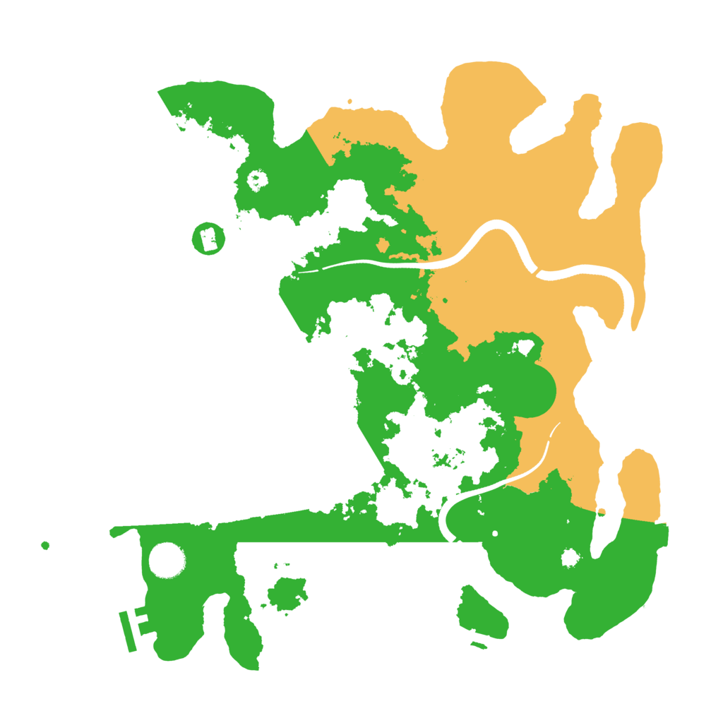 Biome Rust Map: Procedural Map, Size: 3550, Seed: 193703