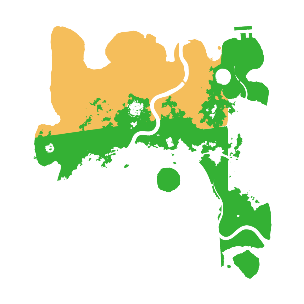 Biome Rust Map: Procedural Map, Size: 3500, Seed: 6942068