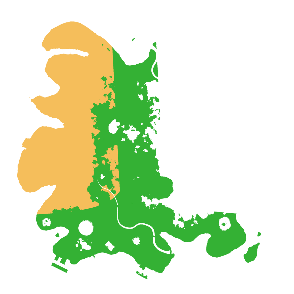 Biome Rust Map: Procedural Map, Size: 3500, Seed: 4885