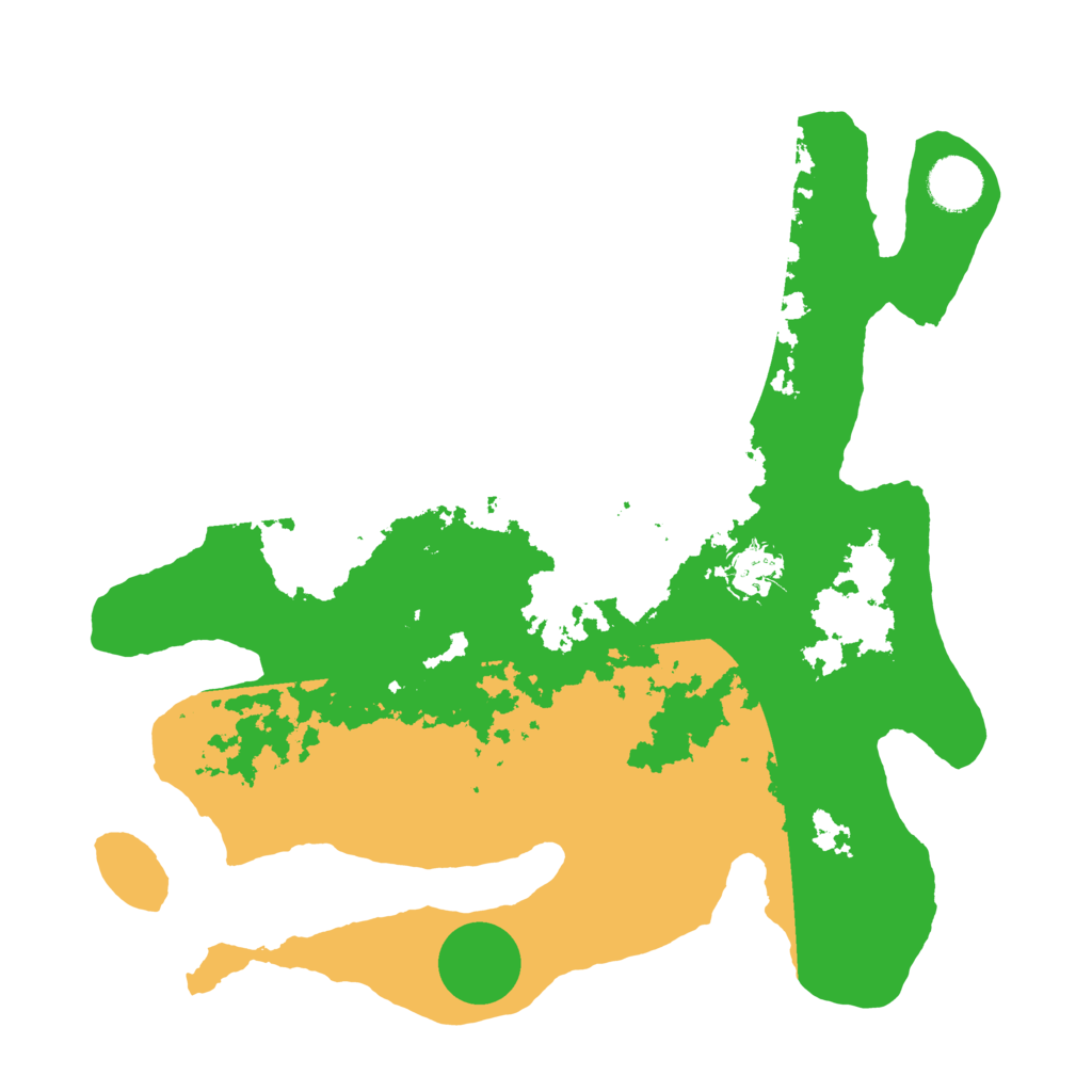 Biome Rust Map: Barren, Size: 3500, Seed: 22