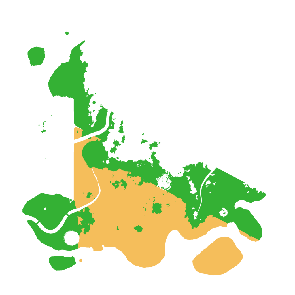 Biome Rust Map: Procedural Map, Size: 3550, Seed: 51536